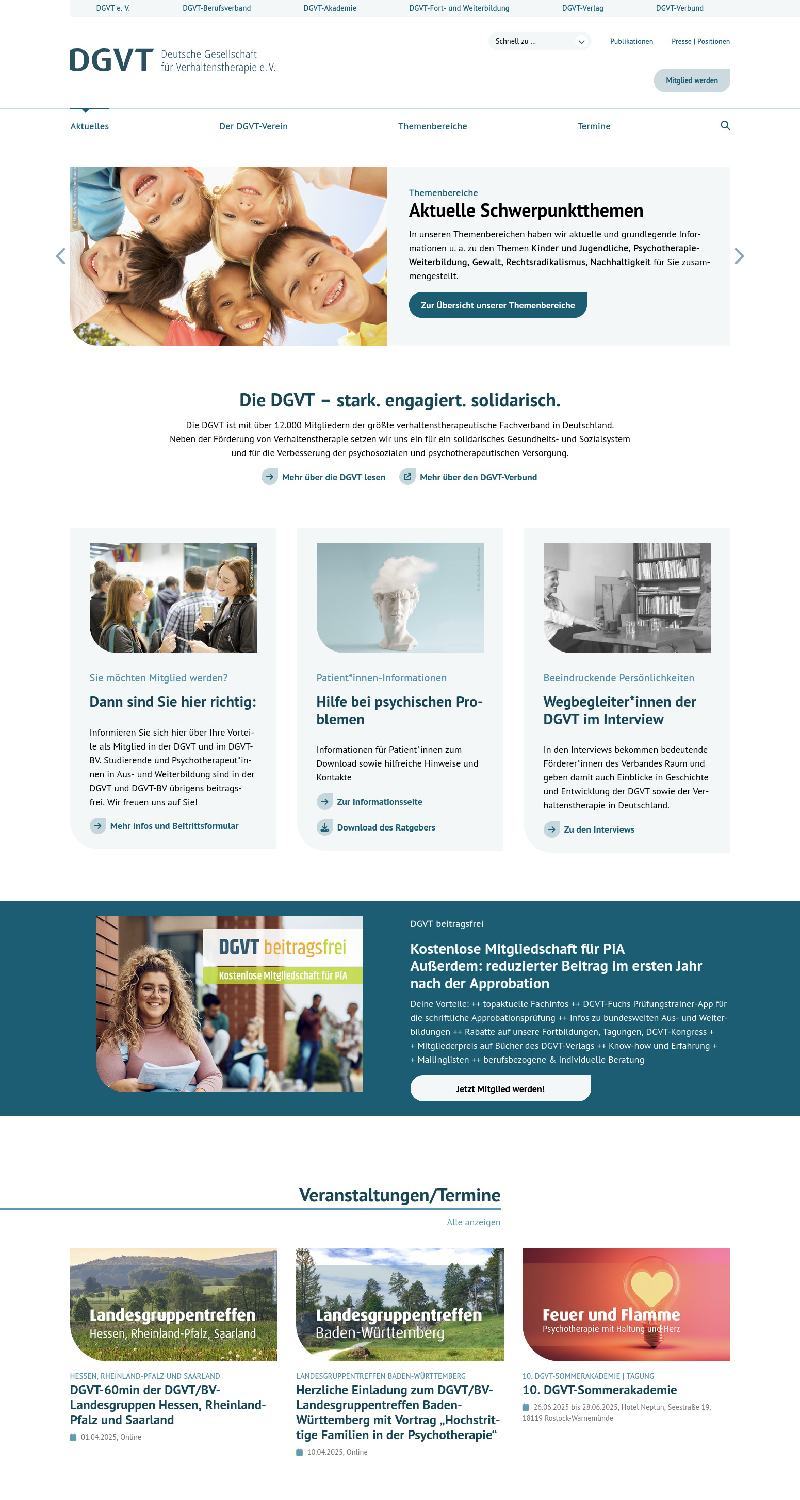 Der DGVT TYPO3 Relaunch mit individuellen Extensions