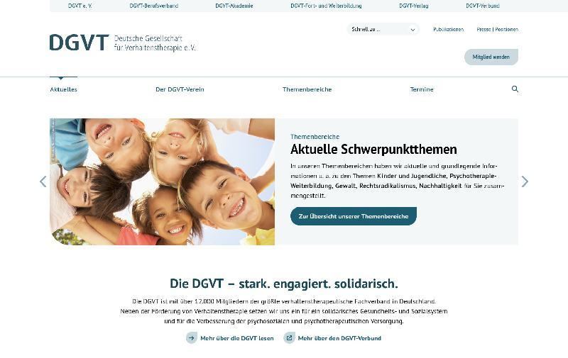 DGVT TYPO3 Website Home