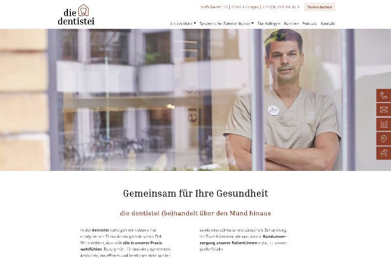 die-dentistei WordPress Website Relaunch