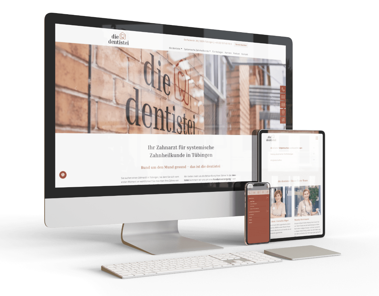 WordPress Website Relaunch dentistei Tübingen