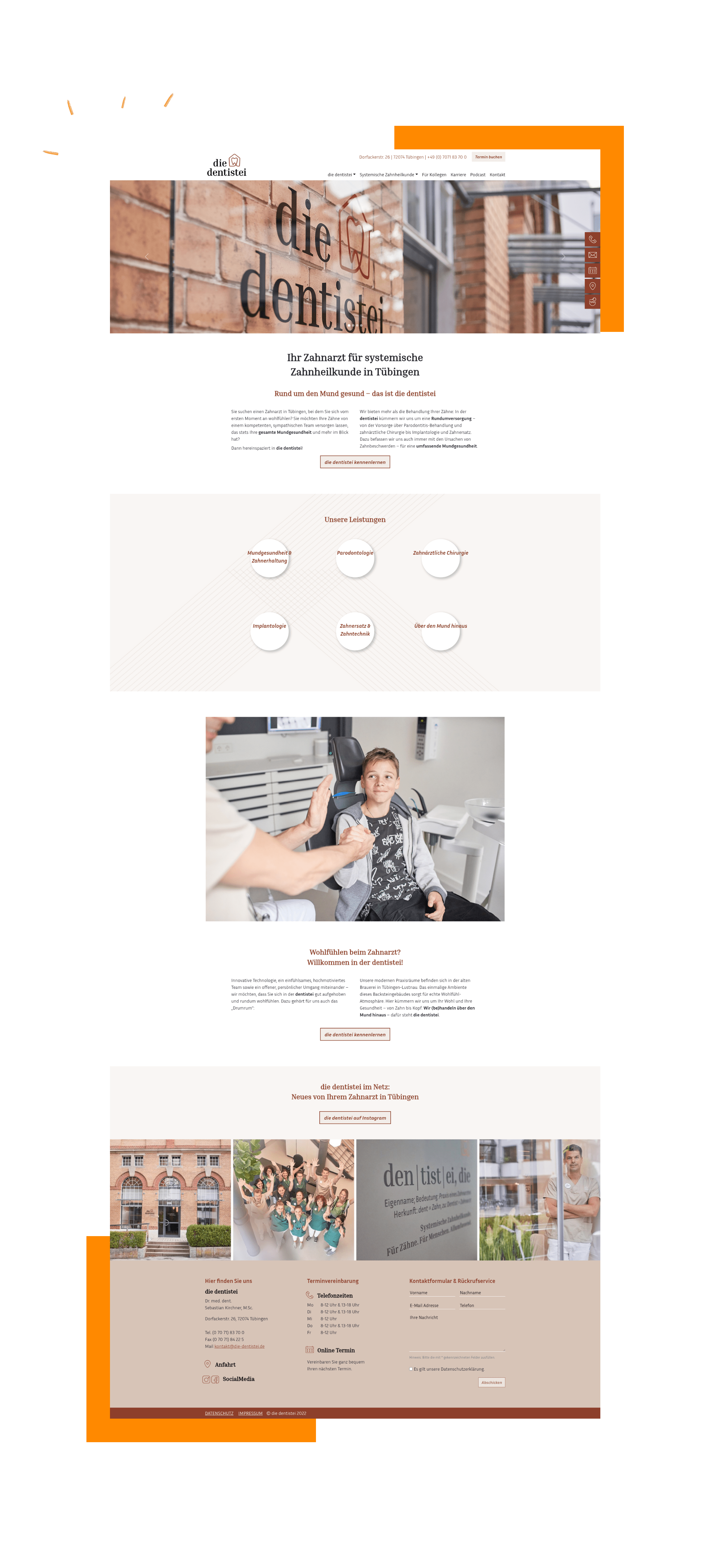Neuer Website Auftritt Zahnarztpraxis die dentistei
