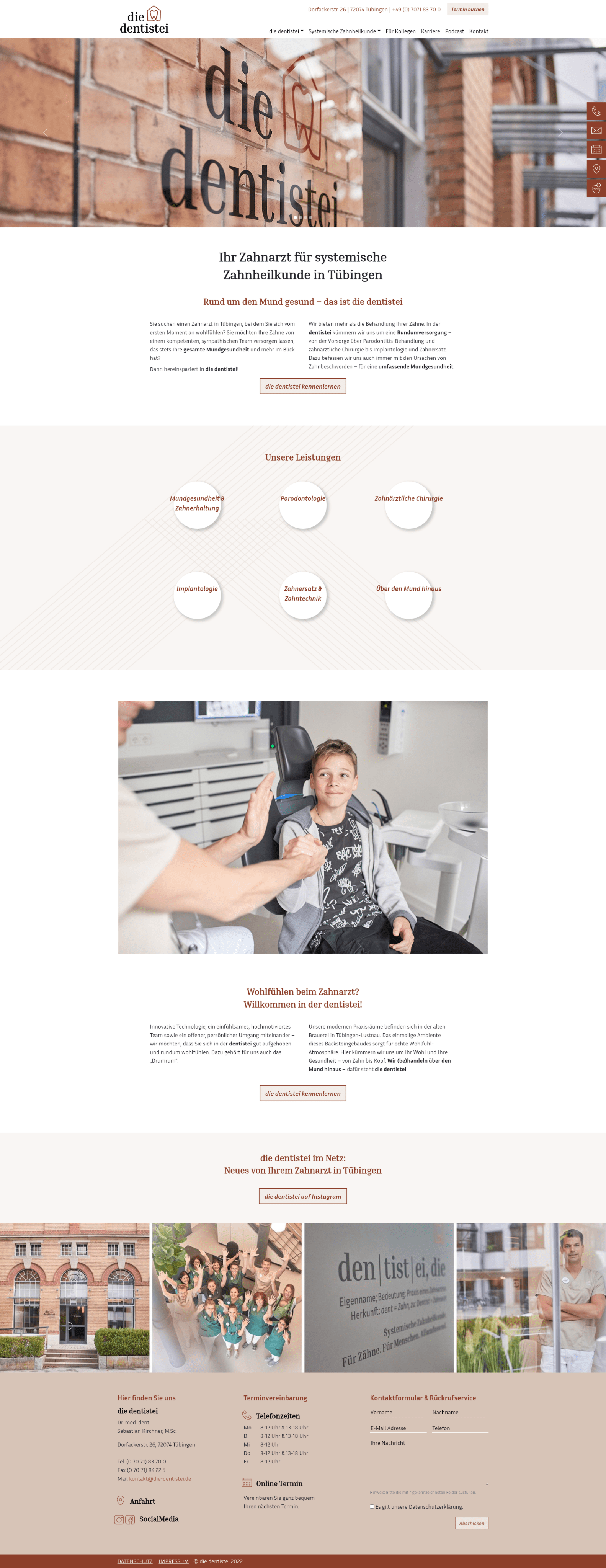 die dentistei – Zahnarztpraxis Website mit Charakter
