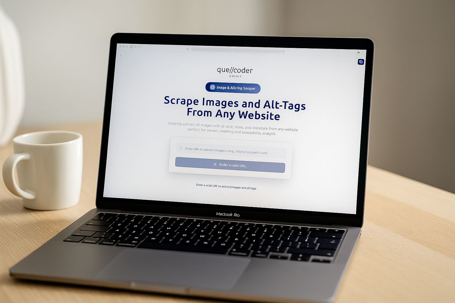 Unser kleines Webtool Image Scraper auf image-scraper.com