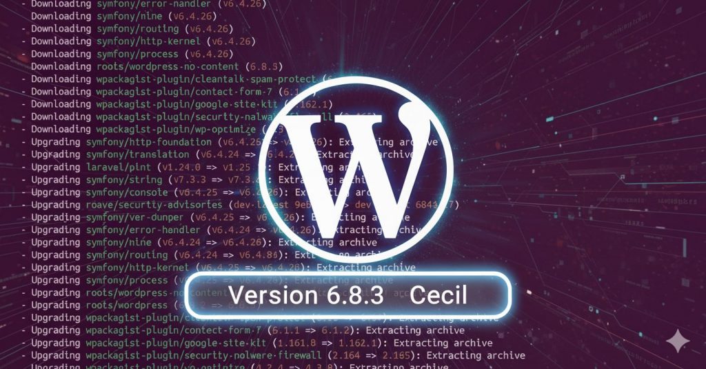 WordPress 6.8.3 Sicherheits Update