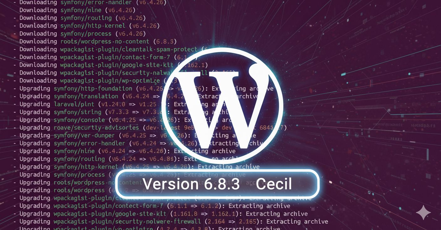 WordPress 6.8.3 Sicherheits Update