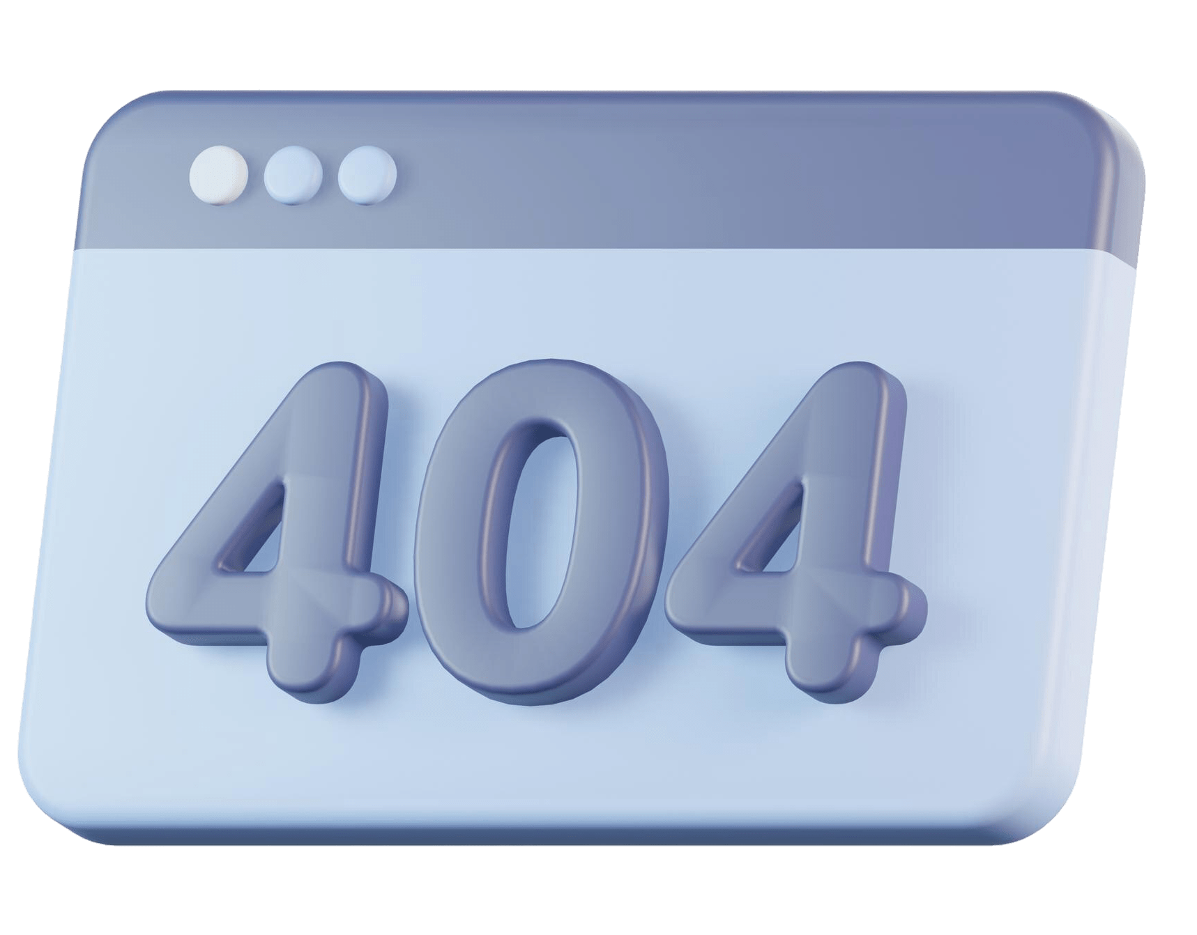 404 Fehler transparente 3d Grafik
