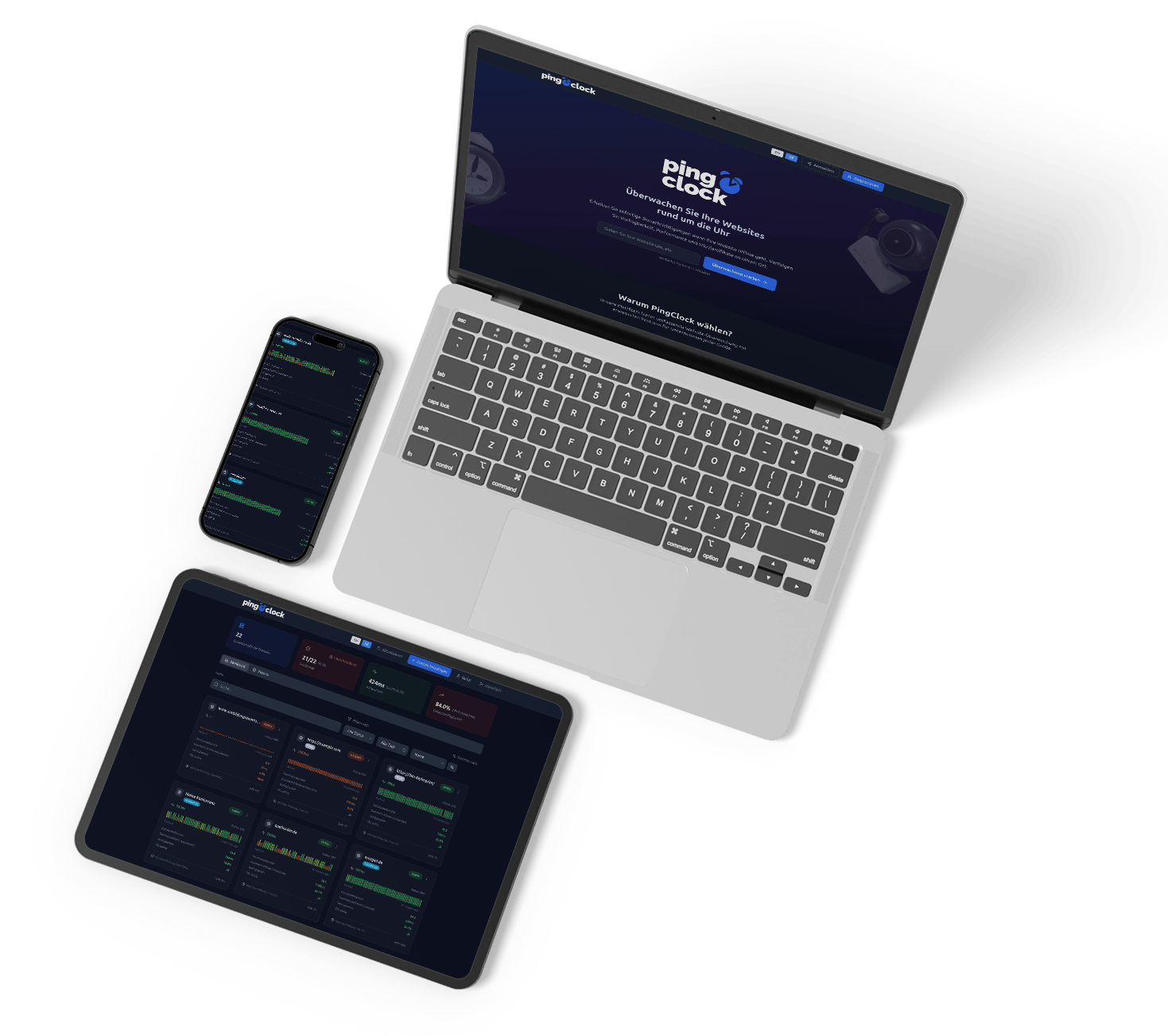 pingoclock Referenz – Uptime Monitoring & Content Monitoring Webanwendung