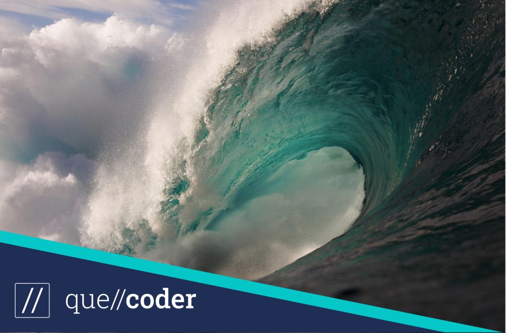 Tsunami, symbolisiert Disruption - quellcoder Webagentur
