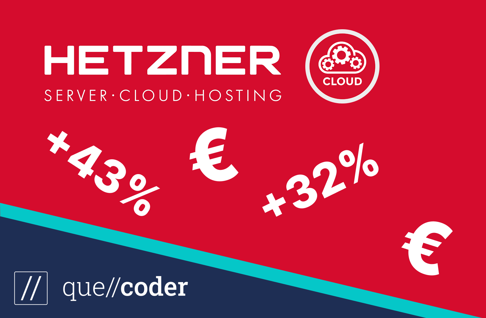 Hetzner erhöht die Cloud Preise um teilweise über 40%