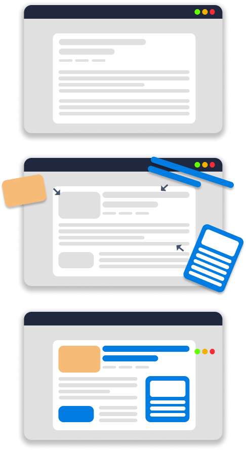 Eine Seite wird nach messbaren Kriterien im Hinblick auf Conversion optimiert