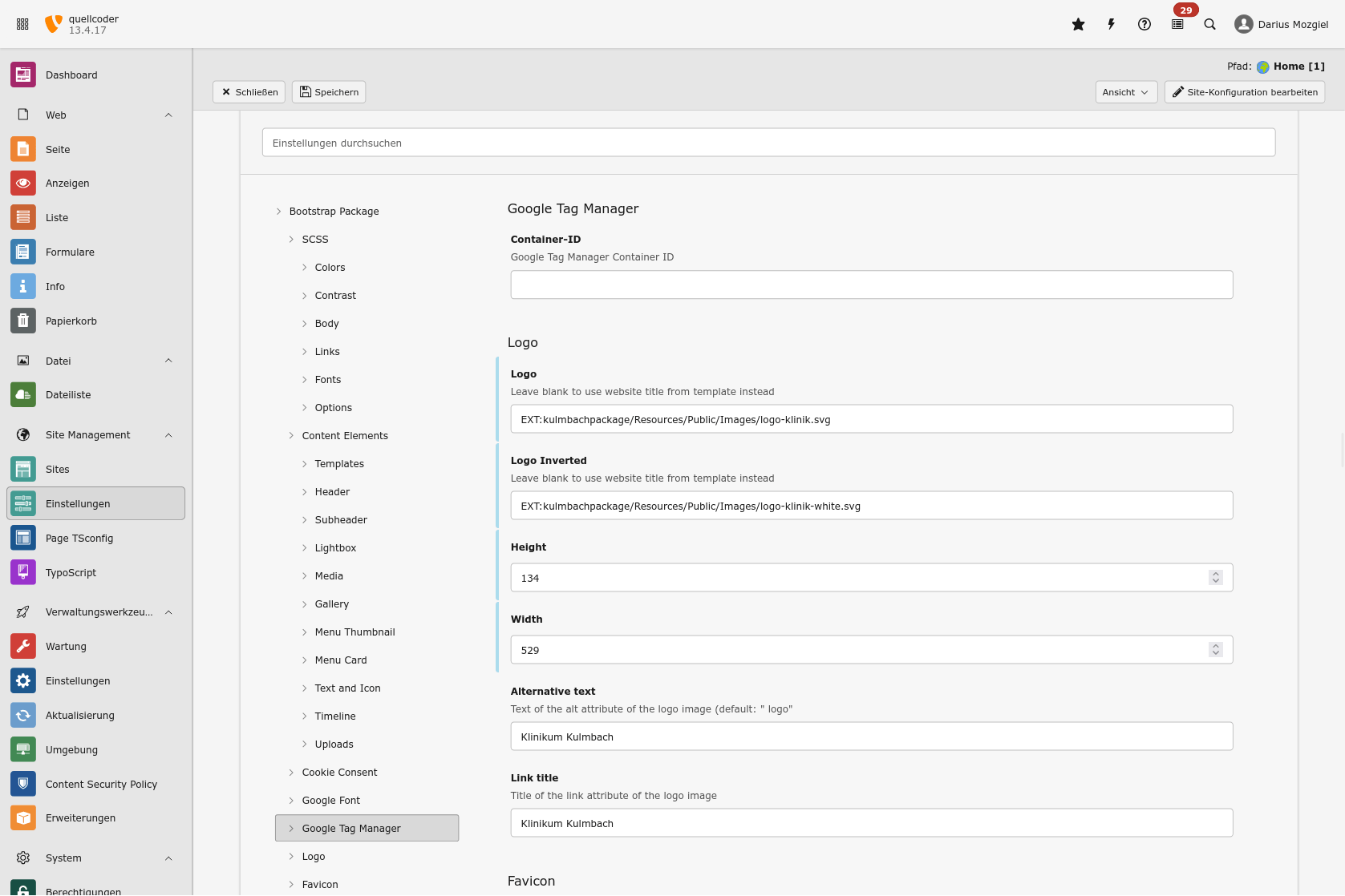 TYPO3 Sitesets